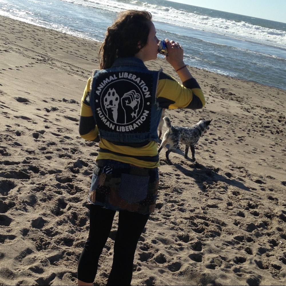 Folk Punk Traveler Trainrider vegan Patch Vest